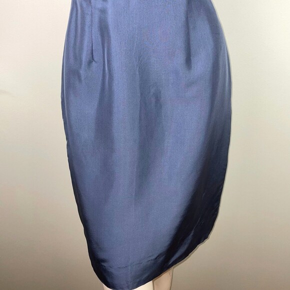 NWT J Crew Alexia Strapless Silk A Line Pebble Blue Dress New Cocktail Formal 2 - Picture 4 of 15
